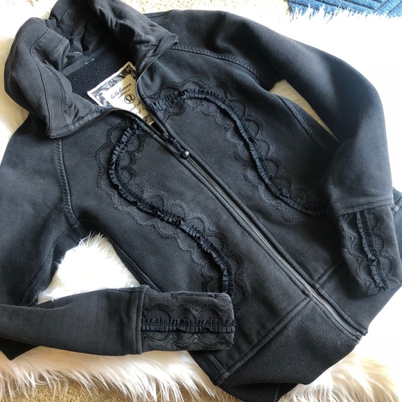 lululemon athletica Jackets & Blazers - Lululemon Cuddle Up Jacket Ruffle Black Limited